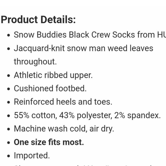 HUF Snow Bunny Crew Socks - Picture 4 of 6